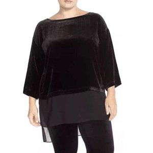 Eileen Fisher Velvet Tunic Size 2X